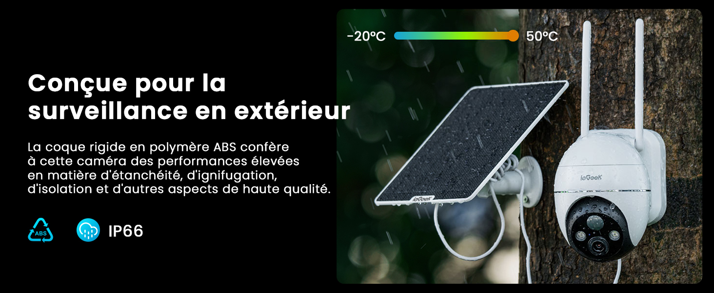 Caméra de surveillance sans WiFi pour maison et site isolé