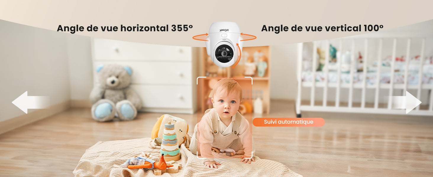 chambre de bébé ventilée pendant une journée chaude