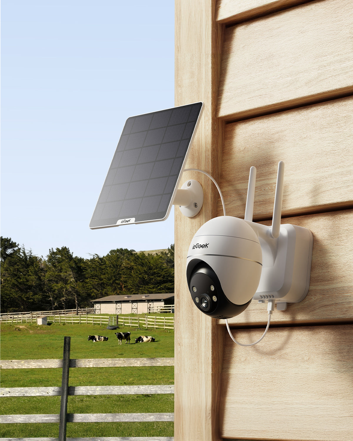 Caméra sans fil 3MP avec enregistrement 24/7 et suivi automatique